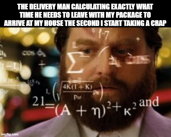 Why did it have to be | image tagged in thinking,pizza delivery | made w/ Imgflip meme maker