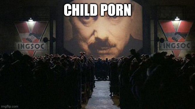 1984 | CHILD PORN | image tagged in 1984 | made w/ Imgflip meme maker