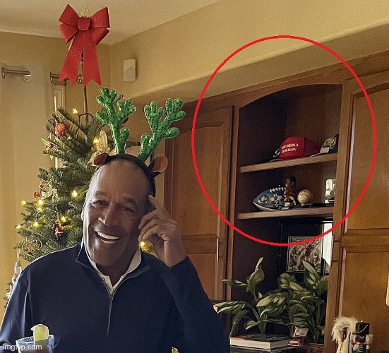 OJ Simpson MAGA Hat | image tagged in oj simpson maga hat | made w/ Imgflip meme maker