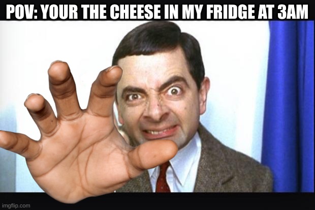 3am munches | POV: YOUR THE CHEESE IN MY FRIDGE AT 3AM | image tagged in cheese | made w/ Imgflip meme maker