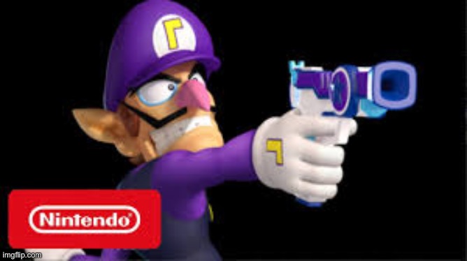 waluigi Pointing a gun | image tagged in waluigi pointing a gun | made w/ Imgflip meme maker