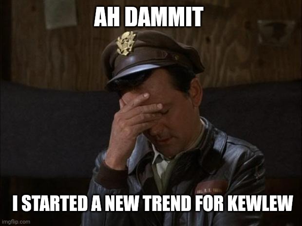 Facepalm Hogan | AH DAMMIT I STARTED A NEW TREND FOR KEWLEW | image tagged in facepalm hogan | made w/ Imgflip meme maker