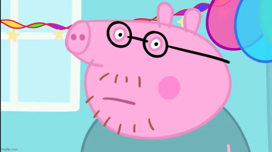 Daddy Pig Looking at You | image tagged in daddy pig looking at you | made w/ Imgflip meme maker