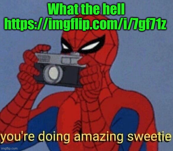 Nawww https://imgflip.com/i/7gf71z | What the hell https://imgflip.com/i/7gf71z | image tagged in spider-man camera | made w/ Imgflip meme maker