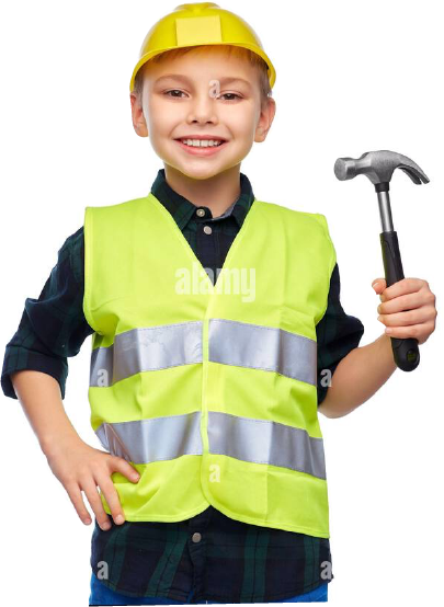 High Quality hammer kid Blank Meme Template