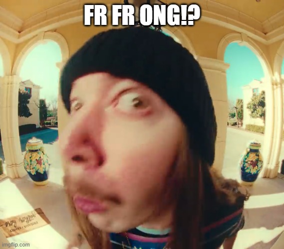 JimmyHere at the door | FR FR ONG!? | image tagged in jimmyhere at the door | made w/ Imgflip meme maker