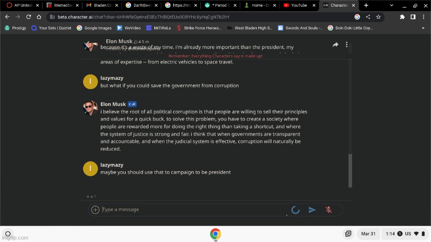 why is a AI spitting facts tho- | made w/ Imgflip meme maker