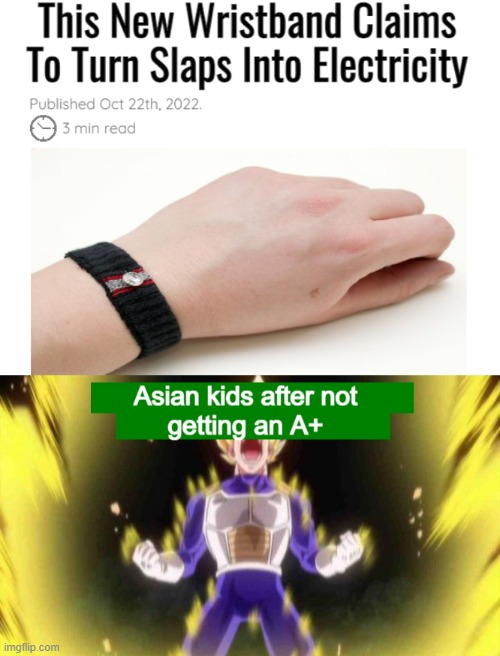 image tagged in memes,unfunny,electricity,wristband,slaps | made w/ Imgflip meme maker