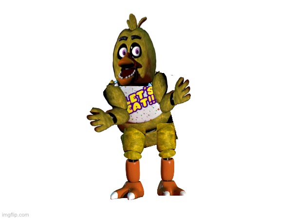 Proportion accurate Chica | image tagged in fnaf,cursed image | made w/ Imgflip meme maker