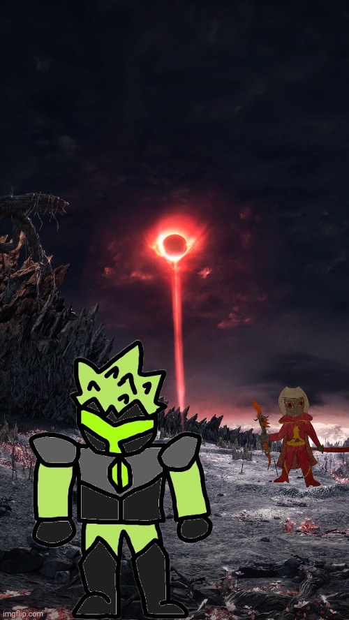 They are in the souls universe (for no reason obviously :) ) | made w/ Imgflip meme maker