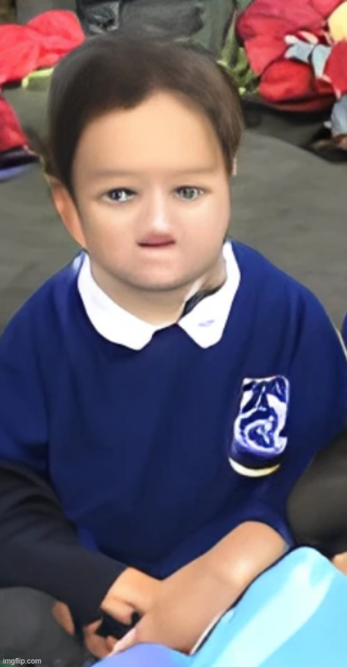 This came out of one of the AI-generated things that were made, should it be a template? | made w/ Imgflip meme maker