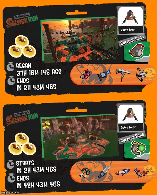 Either I’m early or late so here’s both. | image tagged in splatoon | made w/ Imgflip meme maker