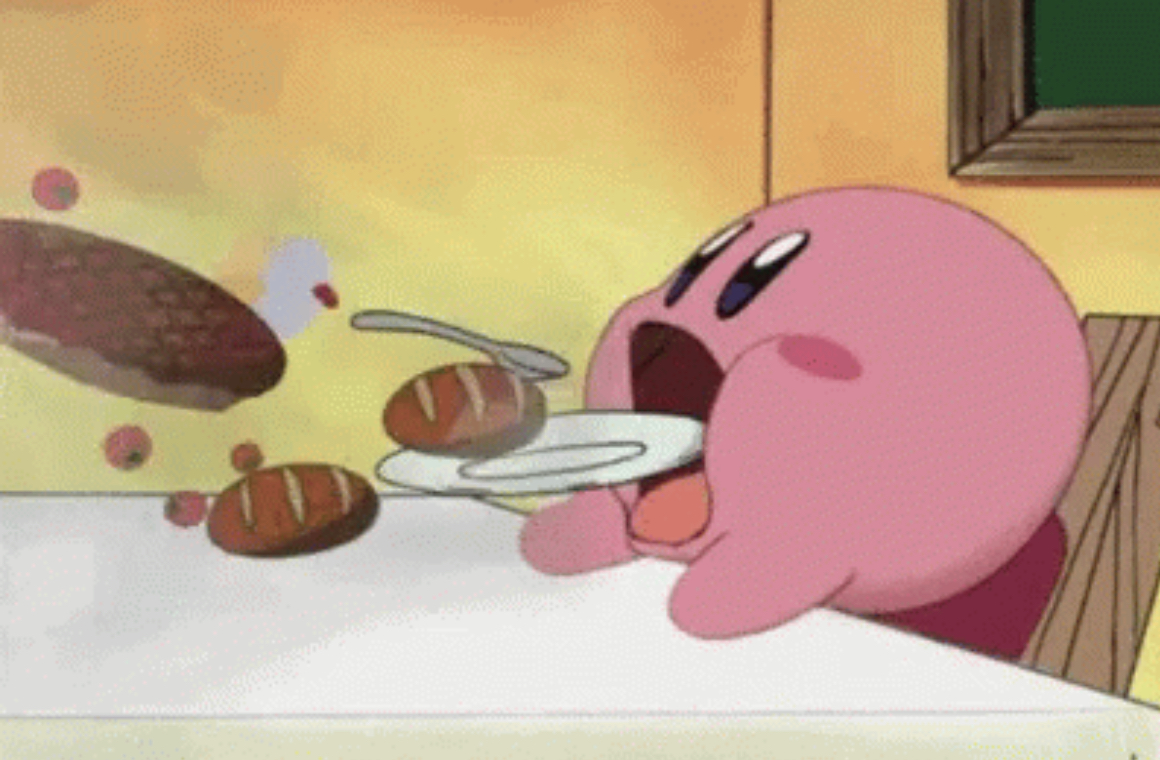 High Quality Kirby Food Blank Meme Template