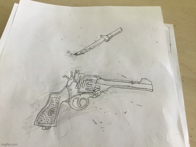 I love drawing guns it’s so fun ngl | made w/ Imgflip meme maker