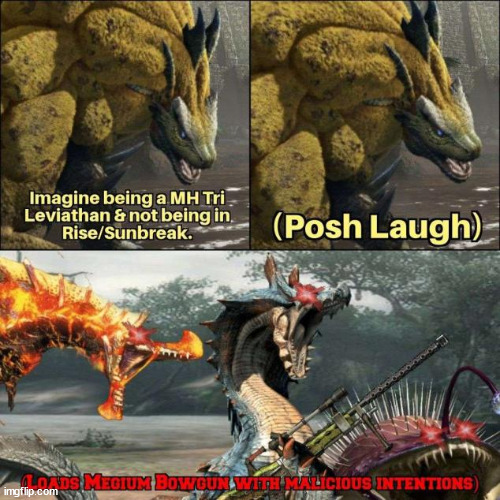 image tagged in monster hunter | made w/ Imgflip meme maker