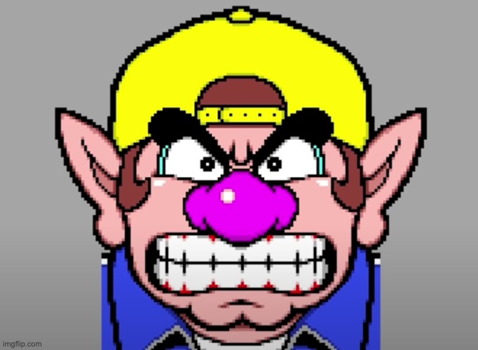 Wario without a mustache | image tagged in wario,cursed,funny,random tag,oh wow are you actually reading these tags | made w/ Imgflip meme maker