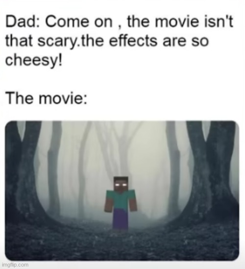 Minecraft the movie: | image tagged in minecraft,memes | made w/ Imgflip meme maker