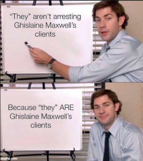 Ghislaine Maxwell client list | image tagged in ghislaine maxwell | made w/ Imgflip meme maker