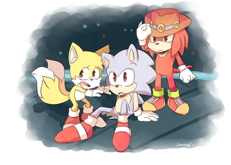 High Quality Sonic OVA redraw: The trio Blank Meme Template