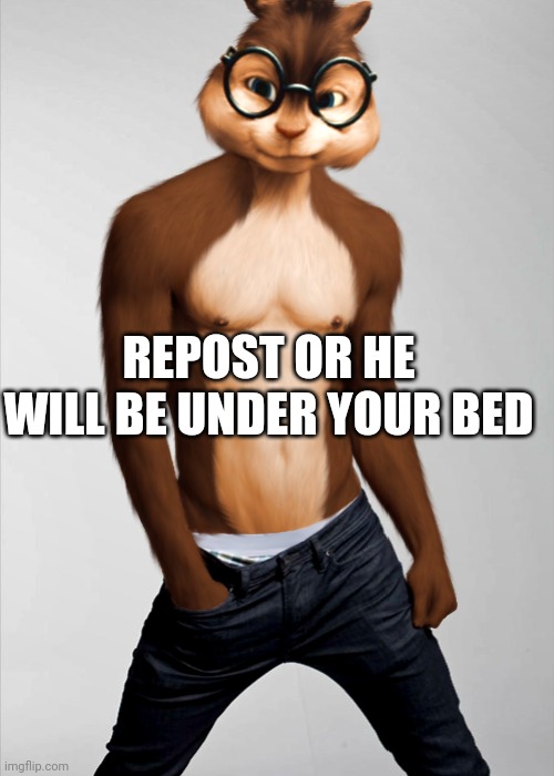 S I M O N | REPOST OR HE WILL BE UNDER YOUR BED | image tagged in repost,buff doge vs cheems,well yes but actually no,goofy ahh | made w/ Imgflip meme maker
