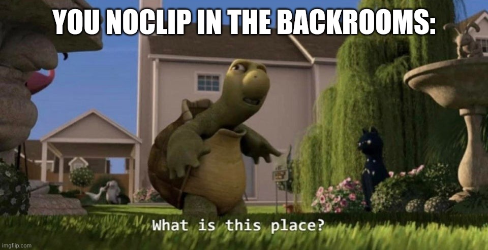 What is this place | YOU NOCLIP IN THE BACKROOMS: | image tagged in what is this place | made w/ Imgflip meme maker