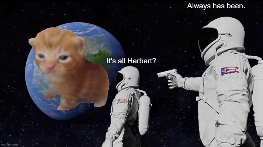 Always Has Been | Always has been. It's all Herbert? | image tagged in memes,always has been | made w/ Imgflip meme maker
