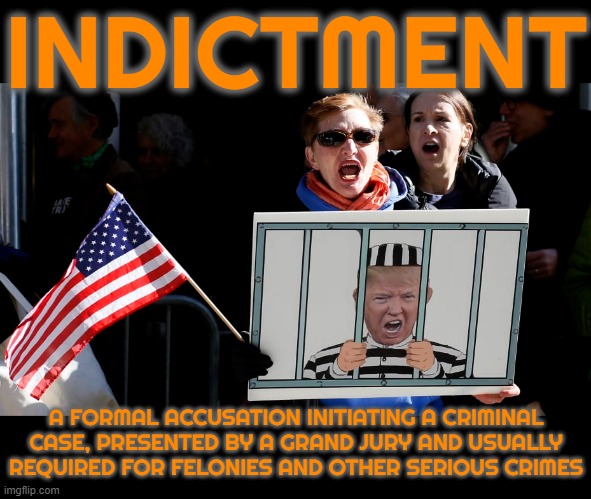 IN DIC T MEN T | INDICTMENT; A FORMAL ACCUSATION INITIATING A CRIMINAL CASE, PRESENTED BY A GRAND JURY AND USUALLY REQUIRED FOR FELONIES AND OTHER SERIOUS CRIMES | image tagged in indictment,accusation,criminal,felony,incrimination,prison | made w/ Imgflip meme maker