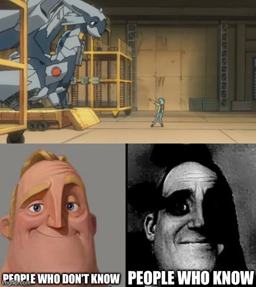 PEOPLE WHO DON’T KNOW; PEOPLE WHO KNOW | image tagged in traumatized mr incredible,people who don't know vs people who know,mr incredible,vore,shitpost | made w/ Imgflip meme maker