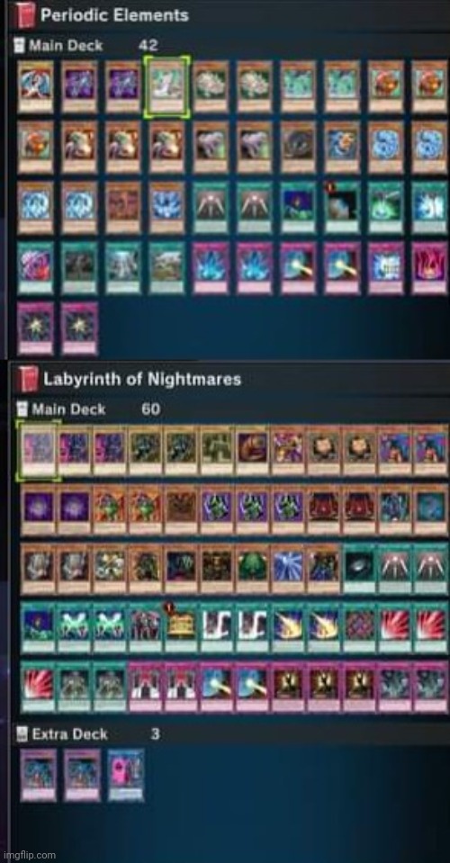 Just made two new yugioh decks on my Nintendo Switch. | image tagged in yugioh,master duel,anime,gaming,card games | made w/ Imgflip meme maker