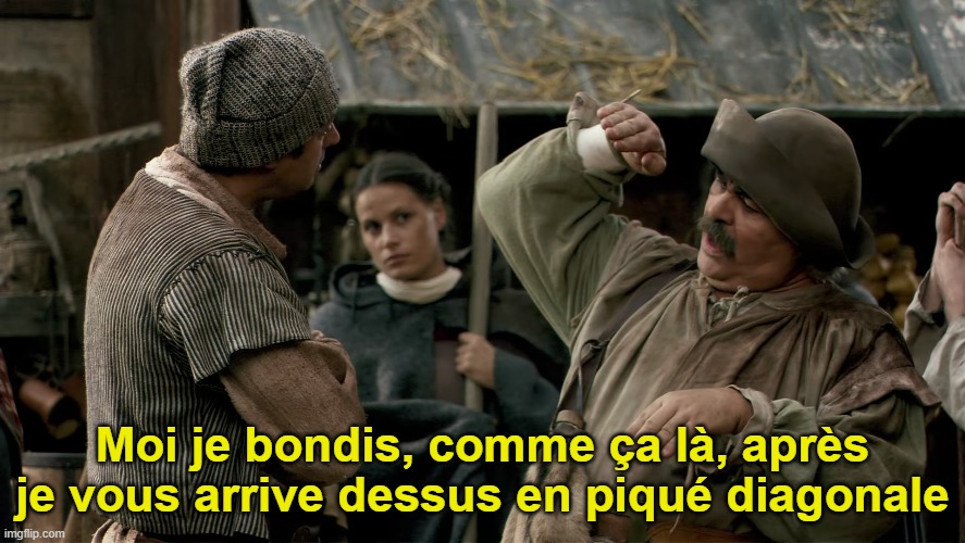 Moi je bondis Blank Meme Template