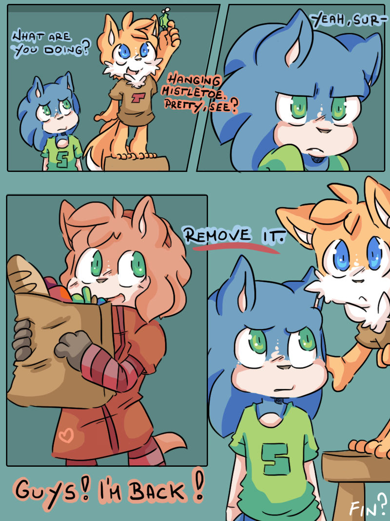 High Quality Mini comic: Mistletoe Blank Meme Template