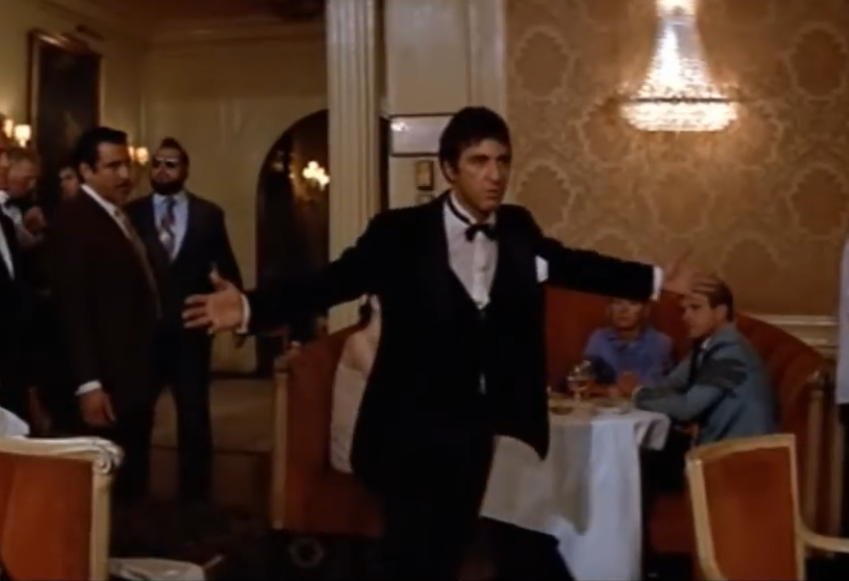 Scarface Bad Guy Blank Meme Template