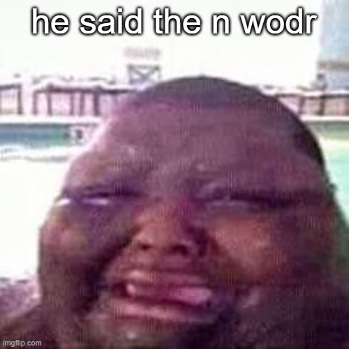 crying | he said the n wodr | image tagged in crying | made w/ Imgflip meme maker