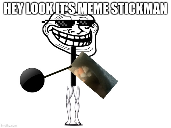 Troll Face Stickman GIF