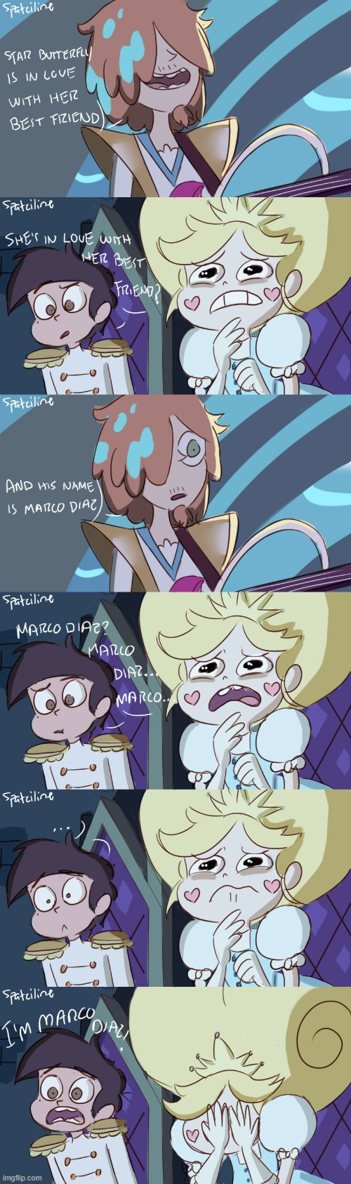 That’s how I always imagine this scene every time I see it… | image tagged in comics/cartoons,star vs the forces of evil | made w/ Imgflip meme maker