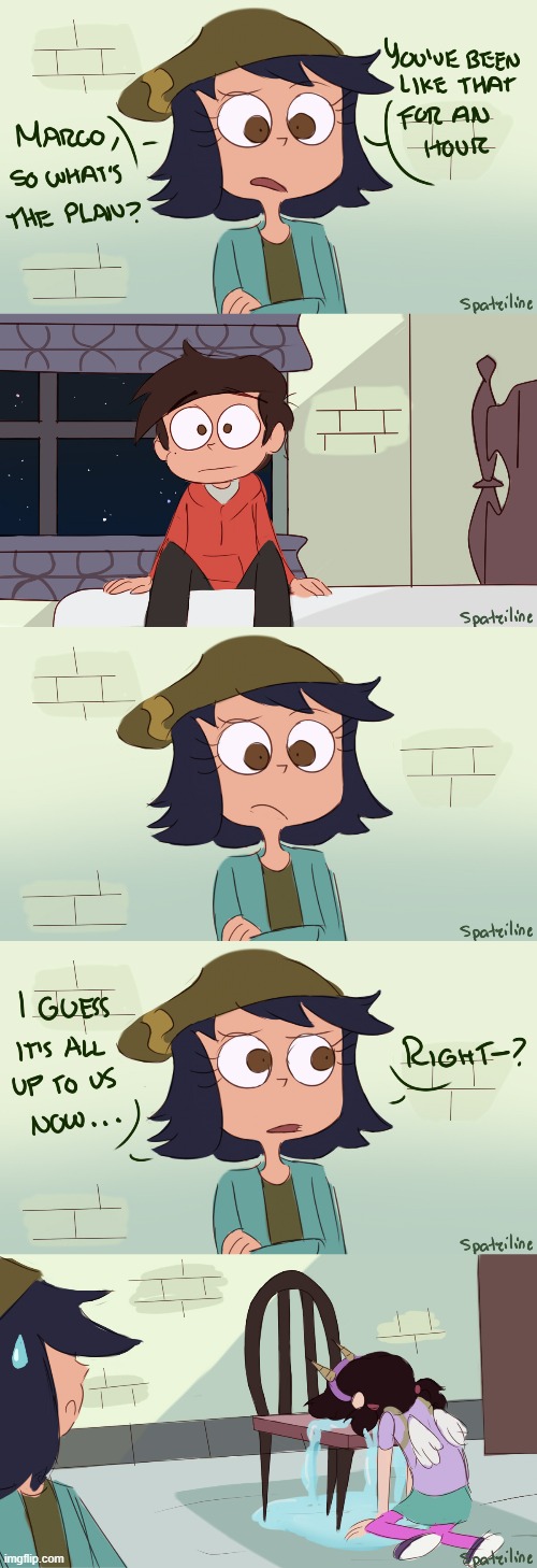 We all know who suffered the most after the season finale… | image tagged in comics/cartoons,star vs the forces of evil | made w/ Imgflip meme maker