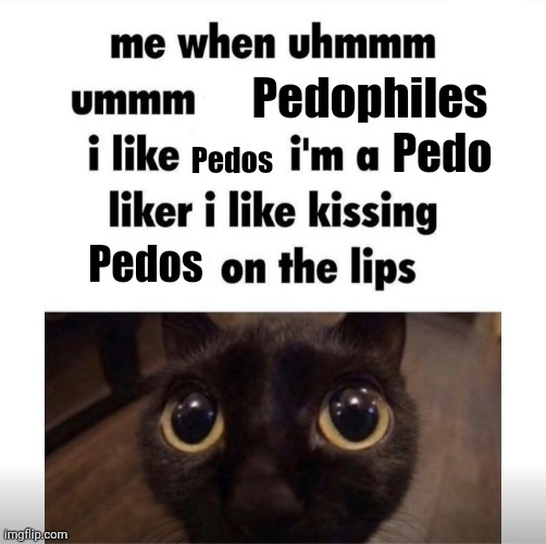 @thp @danny | Pedophiles; Pedo; Pedos; Pedos | image tagged in me when uhmm umm | made w/ Imgflip meme maker
