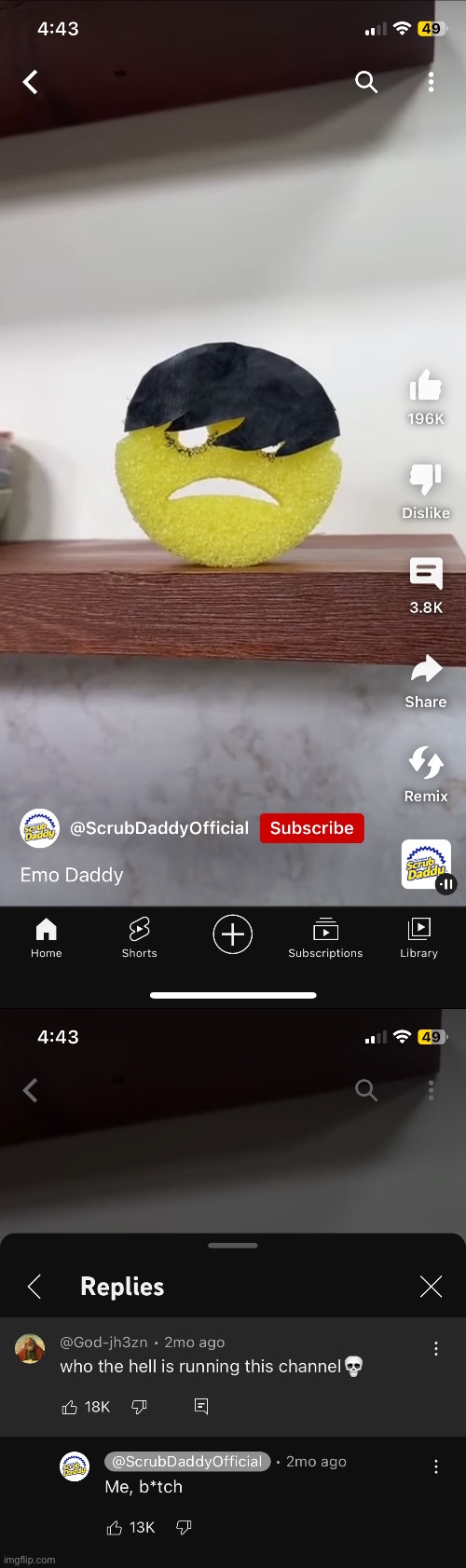 Scrub daddy | image tagged in memes | made w/ Imgflip meme maker