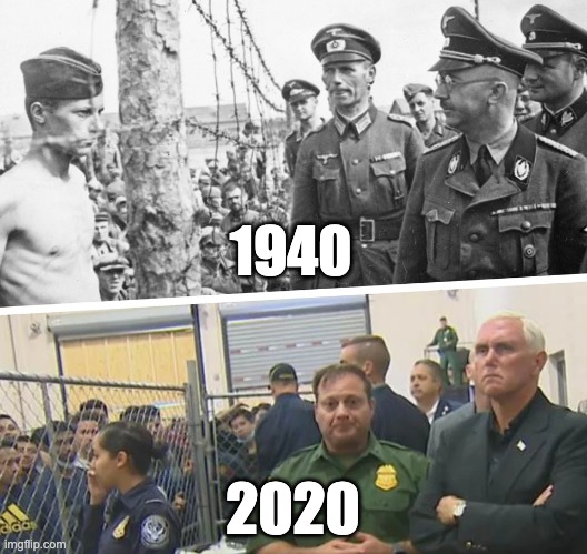 Yes, Obama and Biden are both culpable in this too. | 1940; 2020 | image tagged in donald trump,joe biden,barack obama,immigration,fascism | made w/ Imgflip meme maker