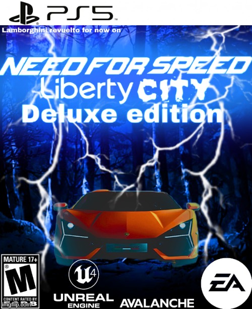 Fan made need for speed liberty city deluxe edition cover art | image tagged in need for speed,gta | made w/ Imgflip meme maker