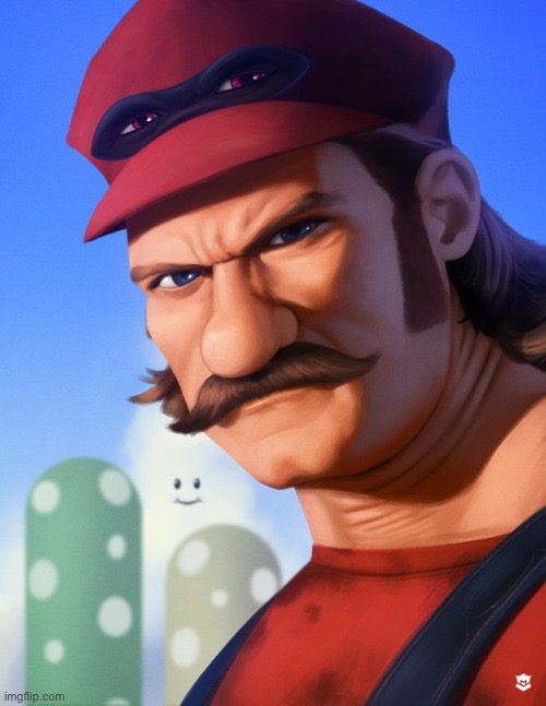 real | image tagged in buff mario | made w/ Imgflip meme maker