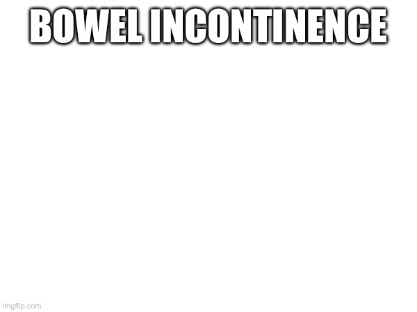 BOWEL INCONTINENCE | made w/ Imgflip meme maker