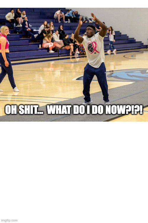 Tumbling at its best!!!! | OH SHIT...  WHAT DO I DO NOW?!?! | image tagged in cheerleader,cheerleaders,gymnastics | made w/ Imgflip meme maker