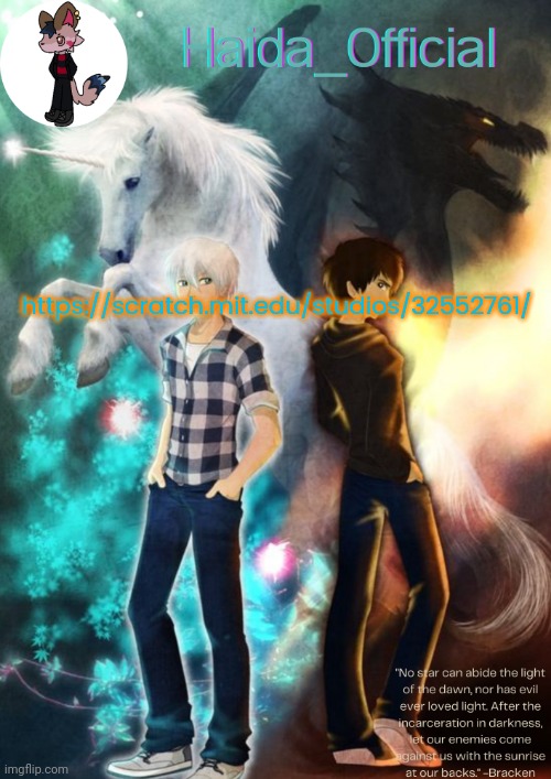 Bracken and Ronodin temp | https://scratch.mit.edu/studios/32552761/ | image tagged in bracken and ronodin temp | made w/ Imgflip meme maker