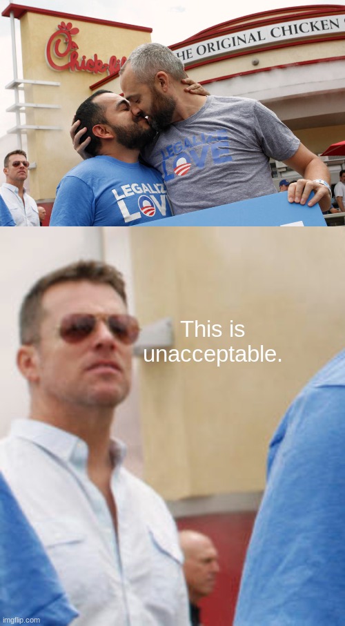 This is unacceptable. | made w/ Imgflip meme maker