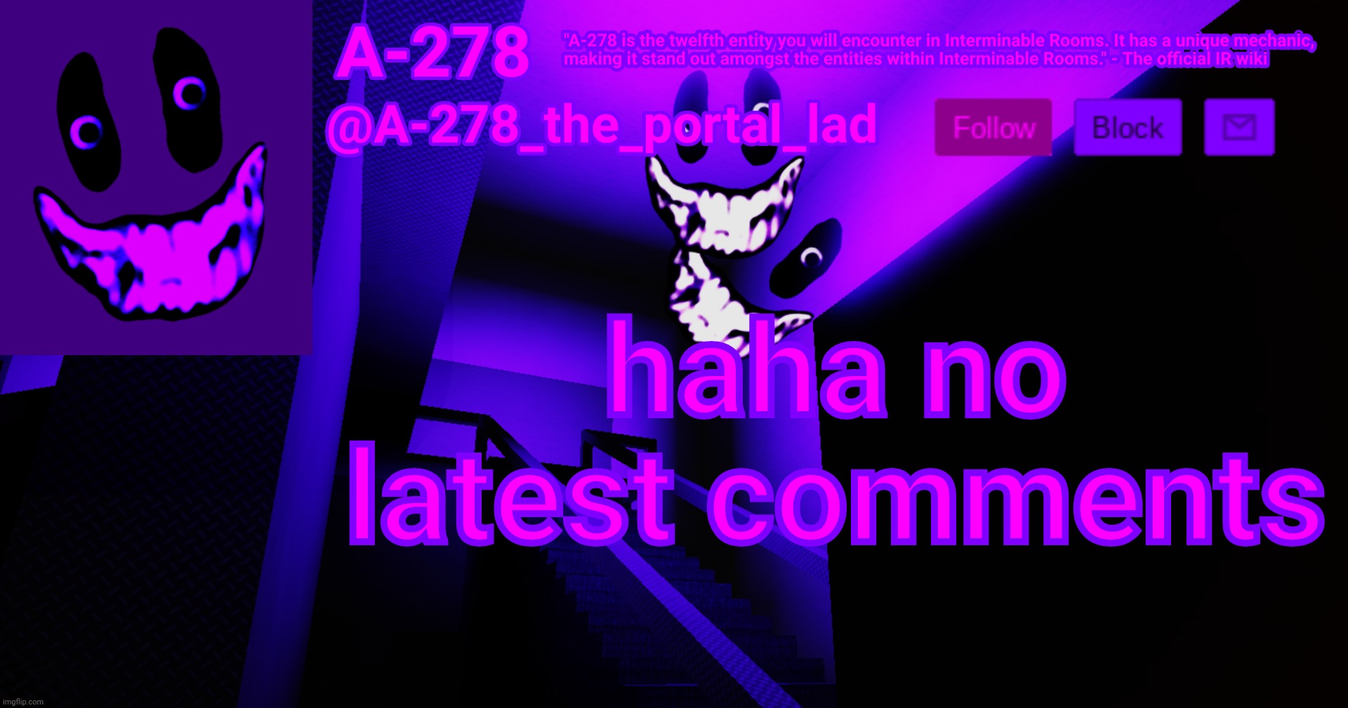 А-278's аnnоunсеmеnt | haha no latest comments | made w/ Imgflip meme maker