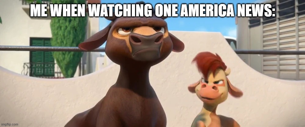 I get really annoyed | ME WHEN WATCHING ONE AMERICA NEWS: | image tagged in annoyed valiente,oan,one america news,news,right wing news,fake news | made w/ Imgflip meme maker