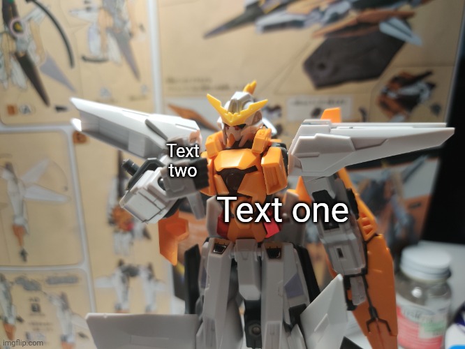 https://imgflip.com/memegenerator/451395481/Kyrios-looking-at-beam-saber | Text two; Text one | image tagged in kyrios looking at beam saber | made w/ Imgflip meme maker