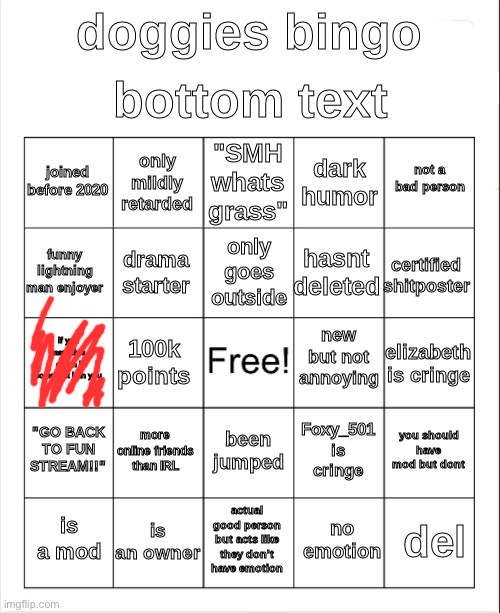 ratio | image tagged in doggies msmg bingo | made w/ Imgflip meme maker