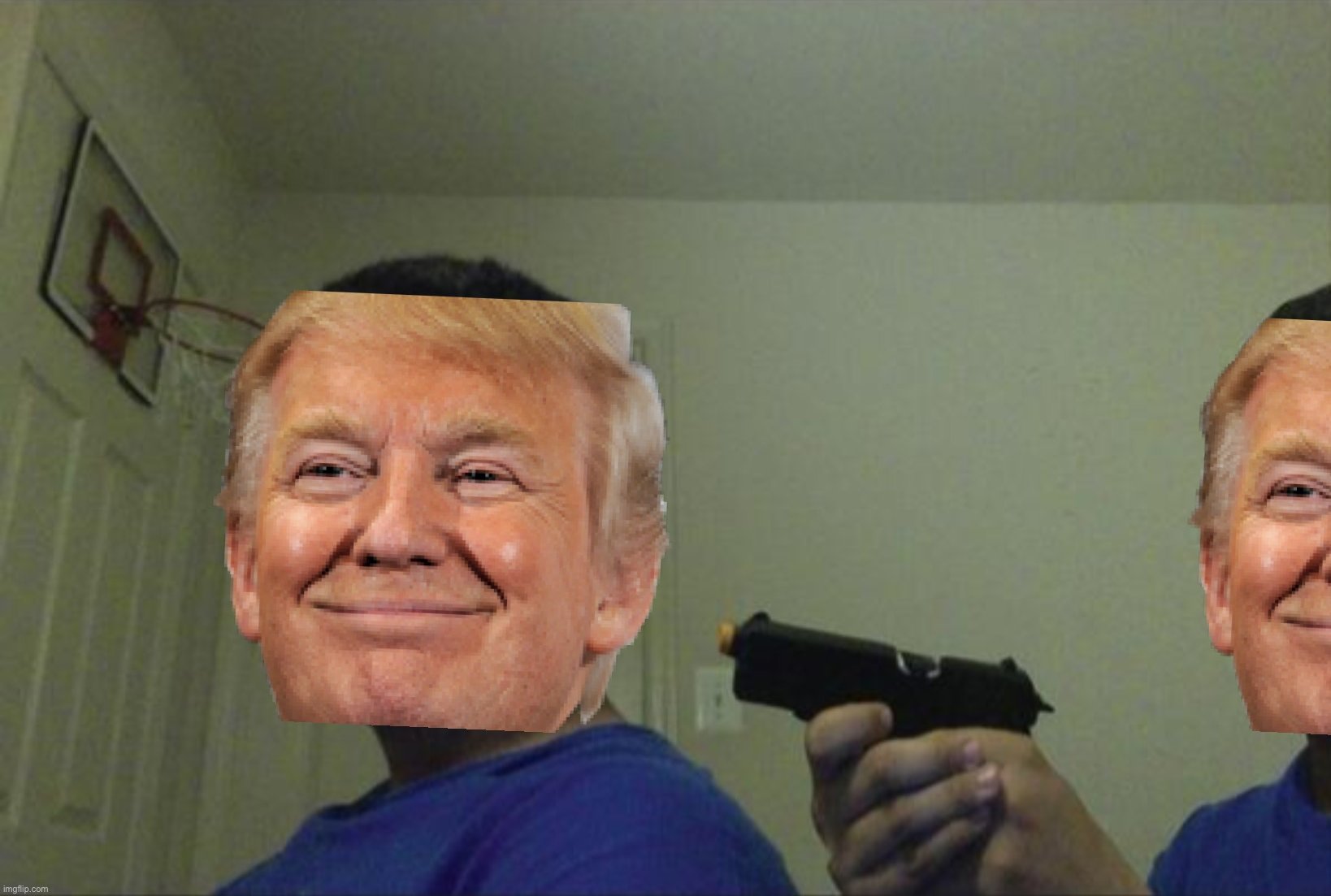 Donald Trump trust no one not even yourself Blank Meme Template